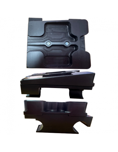 Base Motor Inclinada Doble CNC