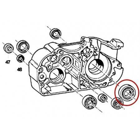 Cojinete Cigüeñal 6205 C4 TM