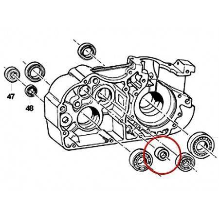 Cojinete desmodrónico 6001 2 RS TM