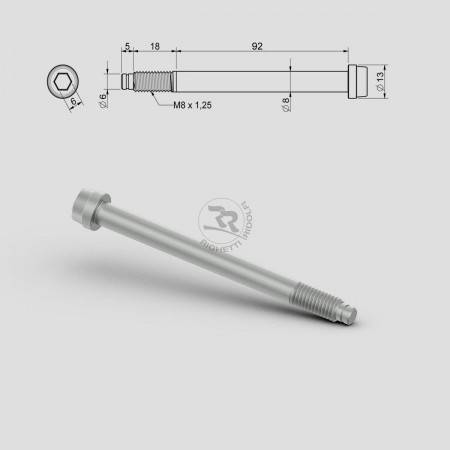 Tornillo mangueta M8 L.92+18mm