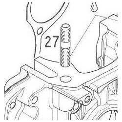 Espárrago Rotax M8 x 28/20 Nº 27