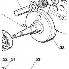 Medio Cigüeñal Puma 64 Lado Embrague Nº33