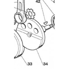 Medio Cigüeñal Puma 64 lado Encendido Nº34