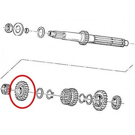 Engranaje 5ª 22z TM