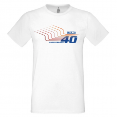 Camiseta 40 Aniversario Sparco Blanco