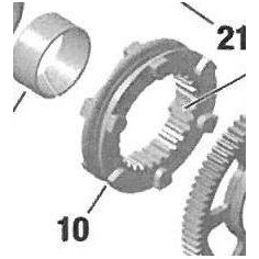 Shifting Sleeve Rotax DD2 Nº10