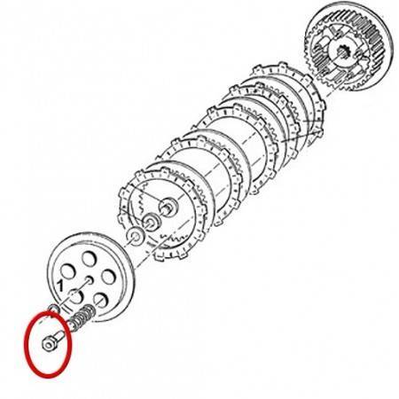 Tuerca Ergal Embrague TM KZ10