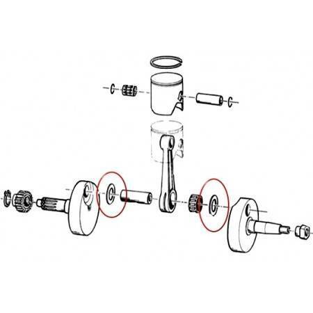 Arandela Plata Biela 20mm TM