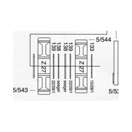 Arandela Eje Cambio Seven 22x29x1