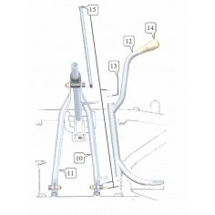 Brazo Soporte Columna Dch. 18mm KZ Nº10