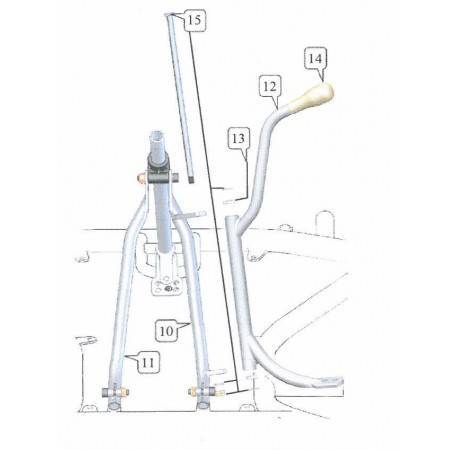 Brazo Soporte Columna Izq. 18mm KZ Nº11