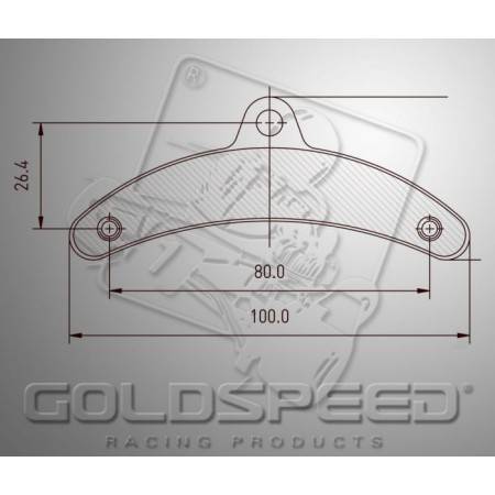 Pastillas Freno Del. Birel Goldspeed