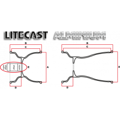 Llantas Douglas Traseras Aluminio 145mm 2