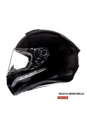 Casco Targo Negro Brillo
