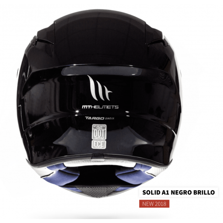 Casco Targo Negro Brillo