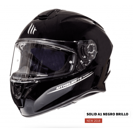 Casco Targo Negro Brillo