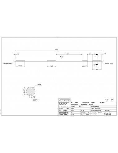 Eje 30mm Macizo 1000mm