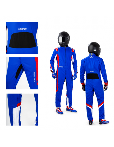 Mono Sparco Thunder Niño Azul/Rojo