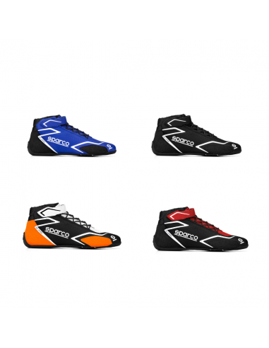 Botas Sparco K-Skid Negro/Naranja Fluo
