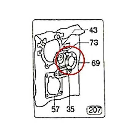 Junta Separador Térmico W80 Nº69