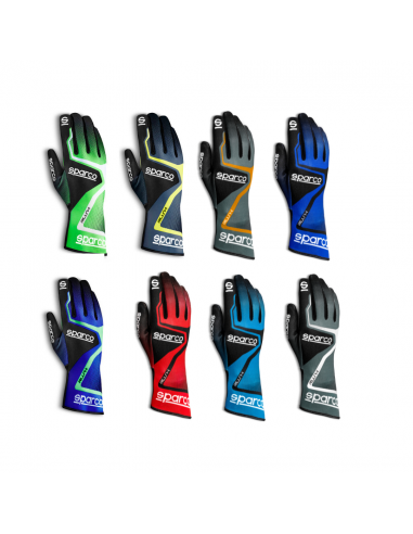 Guantes Sparco Rush Verde Fluo/Negro