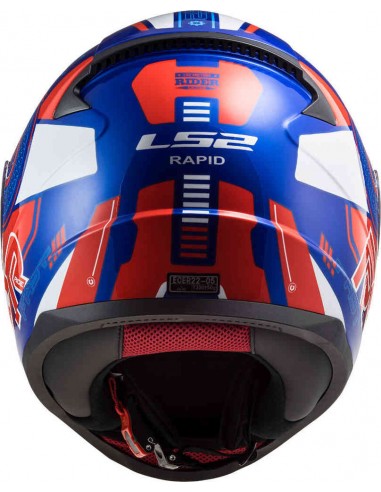 Casco LS2 Rapid Stratus Azul/Rojo/Blanco