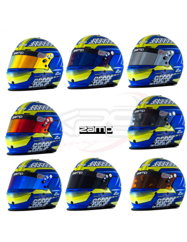 Casco Zamp RZ 62 Azul/Verde
