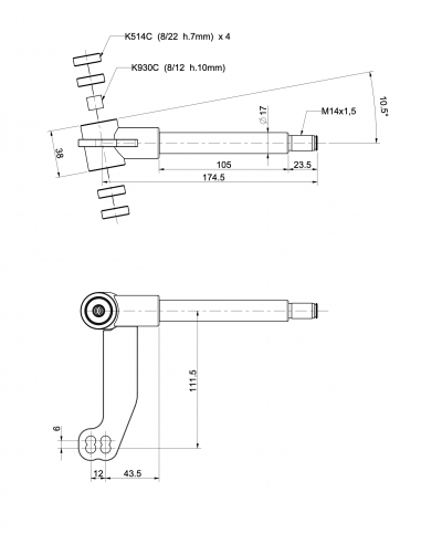 Mangueta  RR Corta  IZQ