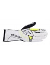 Guantes Alpinestars Tech-1 KX V3 Blanco/Amarillo fluo