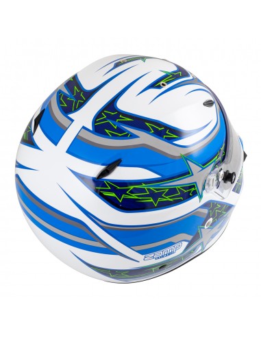 Casco Zamp ZR 72 Blanco/Azul