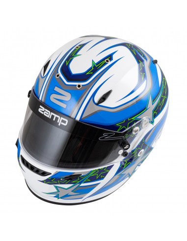 Casco Zamp ZR 72 Blanco/Azul