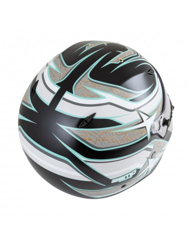 Casco Zamp ZR 72 Negro Mate/Gris/Azul