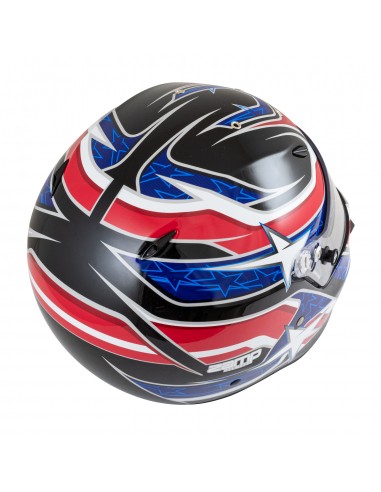 Casco Zamp ZR 72 Negro/Rojo/Azul