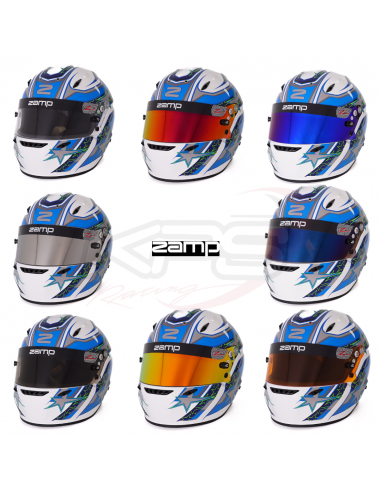 Casco Zamp ZR 72 Blanco/Azul