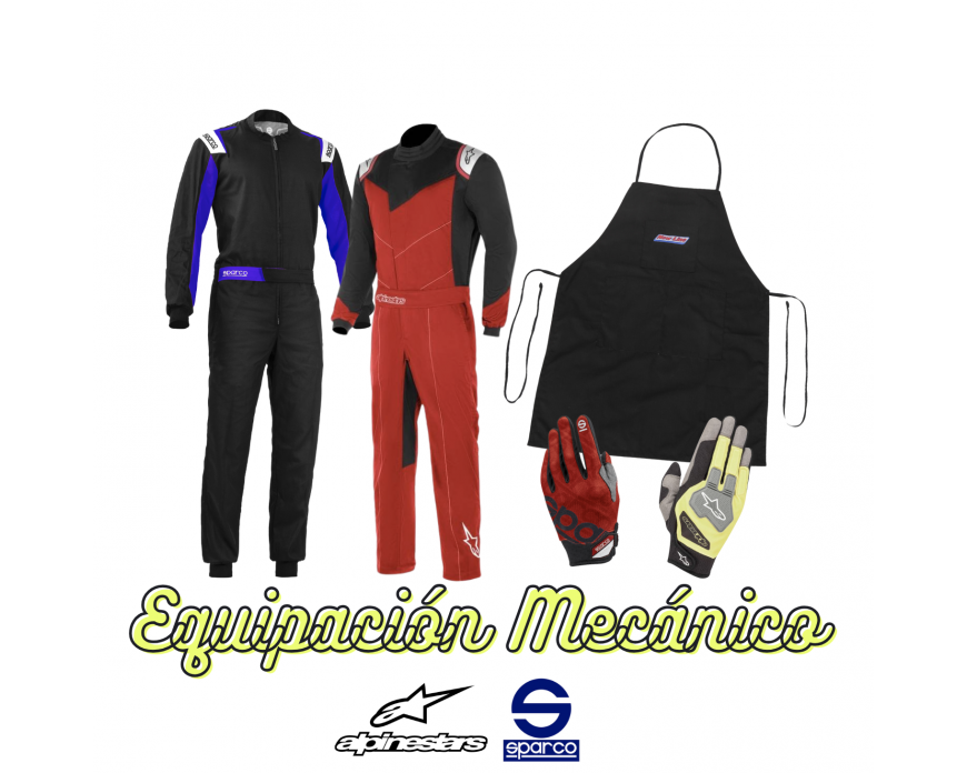 ▷Equipación Mecánicos Karting ® Entrega 24H | Comprar Online