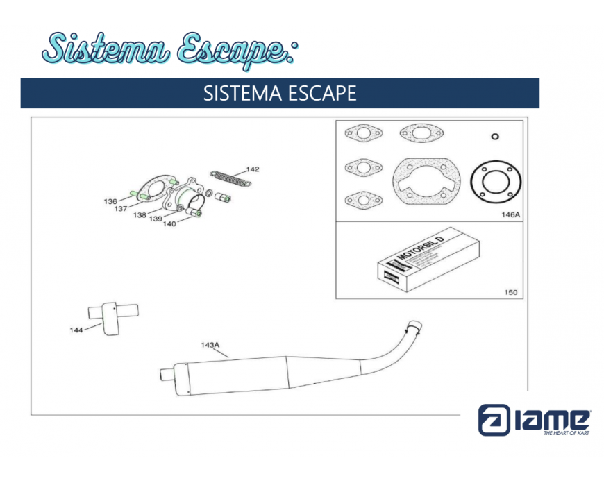 Sistema Escape Whaterswift Karting | Comprar Online