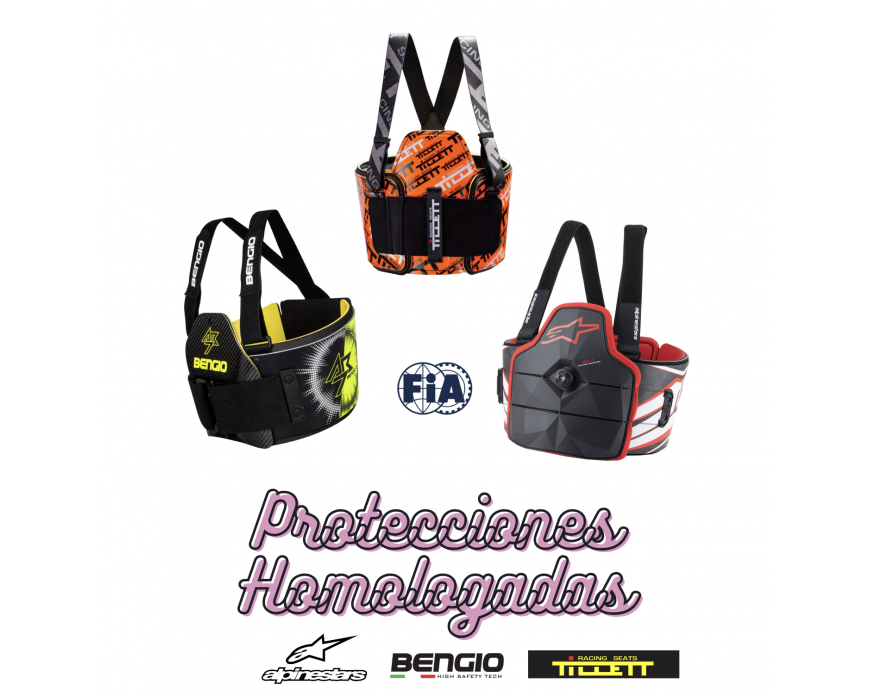 Protecciones Homologadas Karting | Cuello, Costillar y Espalda | KPS